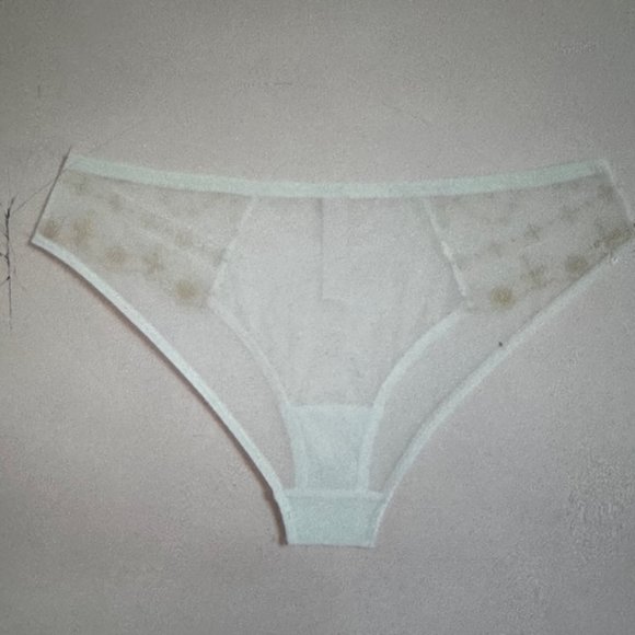 Brand New Embroidery Gold Laced & White Mesh Panty Various - Picture 2 of 6